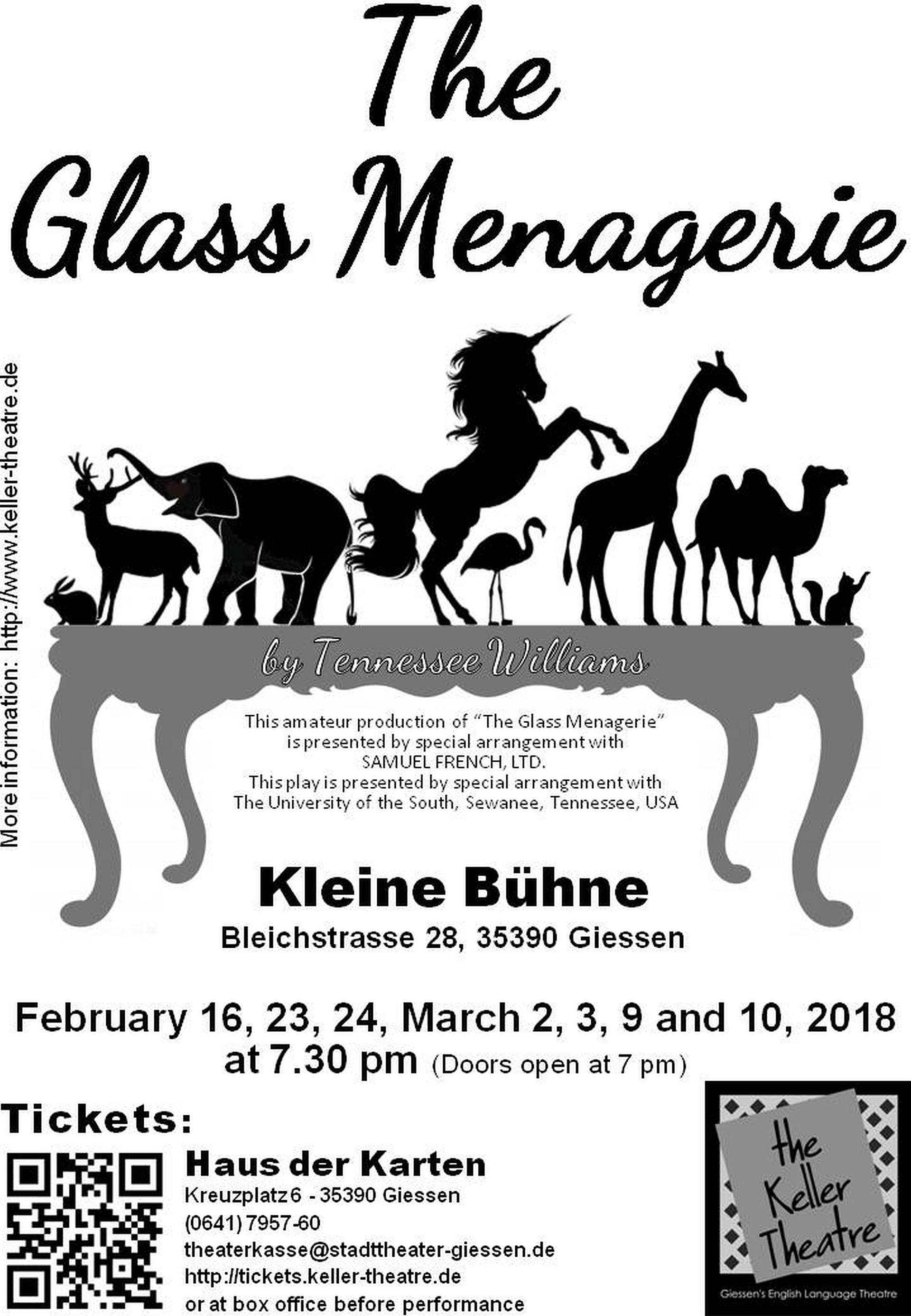 The Glass Menagerie A Play By Tennessee Williams Giessen